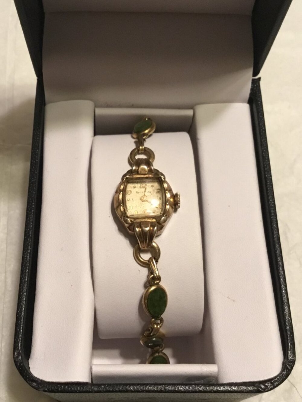 Antique 10K rolled gold Bulova lady's watch w/ 12K gold filled Van Dell band